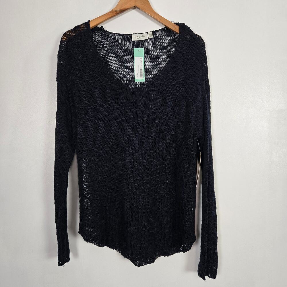 RD Style NWT Yolanda airy knit sweater blue large